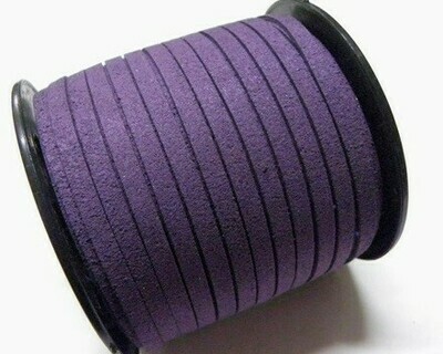 Fettuccia in Alcantara Viola scuro 5 mm-3 mt