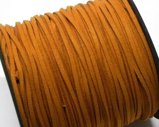 Fettuccia in Alcantara Zucca 2,5 mm- 5 mt