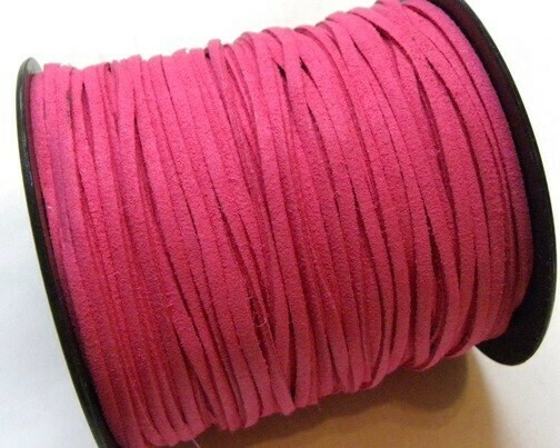 Fettuccia di Alcantara Fuxia 2,5 mm