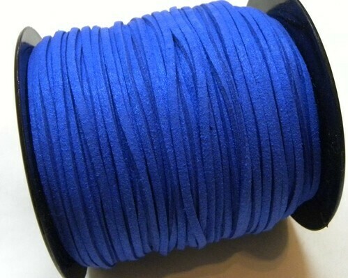 Fettuccia di Alcantara blu elettrico 2,5 mm