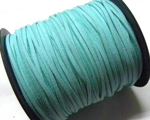 Fettuccia in Alcantara Azzurro 2,5 mm
