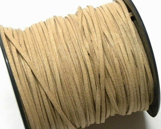 Fettuccia in Alcantara Sabbia 2,5 mm-5 mt