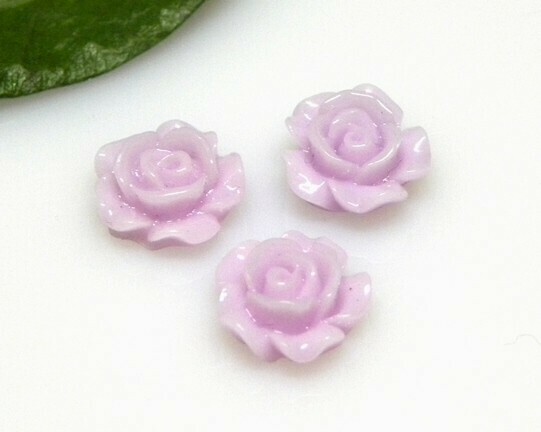 Rosa piatta Lilla 10x4,5 mm