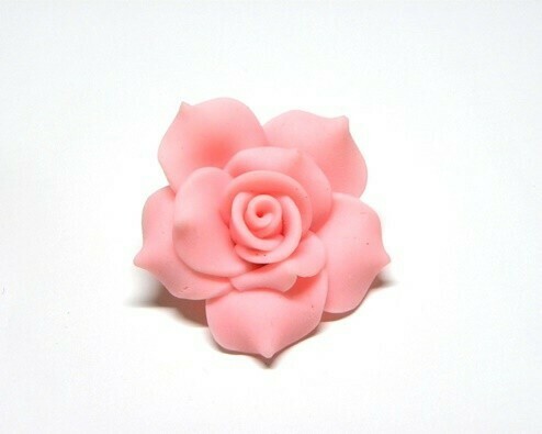 Fiore fimo rosa