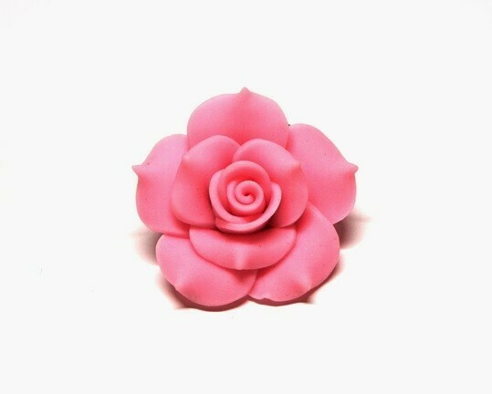 Fiore fimo Rosa intenso