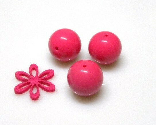 Tondo Fucsia 22 mm - 4 pz