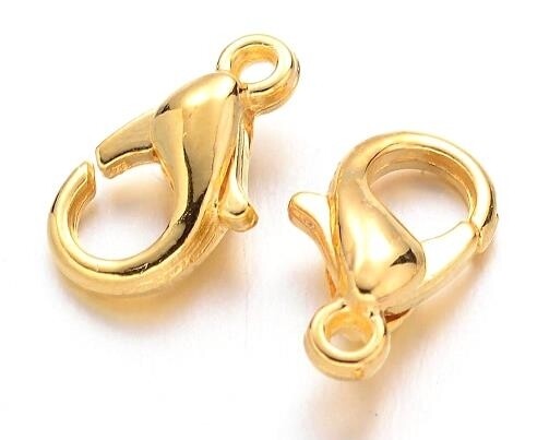 Moschettoni Acciaio Dorato 15 mm