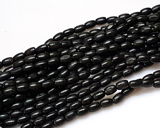 Olivette di legno Nero 12x8 mm