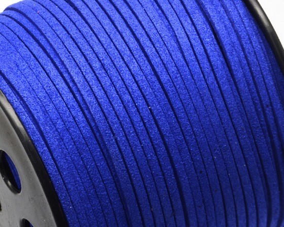 Fettuccia di Alcantara Blu elettrico 4 mm