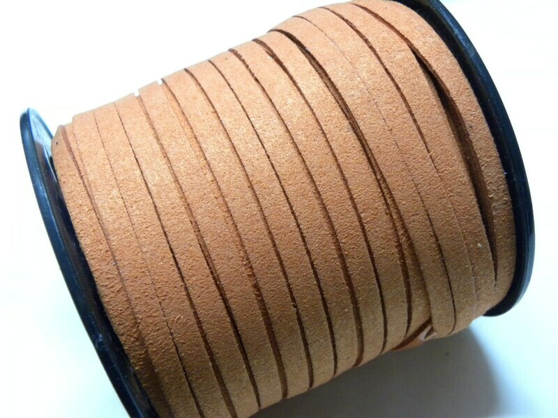 Fettuccia di Alcantara Rosa antico 4 mm