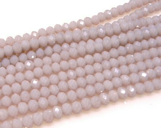 Cristalli Cipolla 6x4 mm Rosa antico opalino