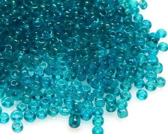 Perline Rocaille Acqua Mare Trasparente