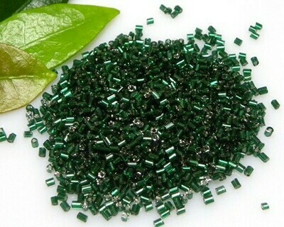 Perline tubetto 2,5 mm Verde smeraldo