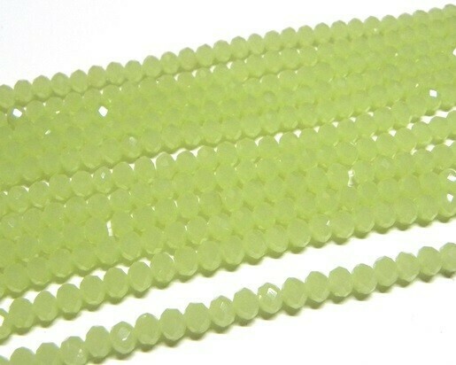 Cristalli cipolla Verde opale 4x3 mm