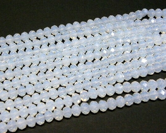 Cristalli cipolla Bianco Opale 4x3 mm