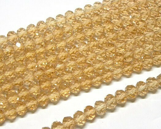 Cristalli cipolla Champagne 4x3 mm