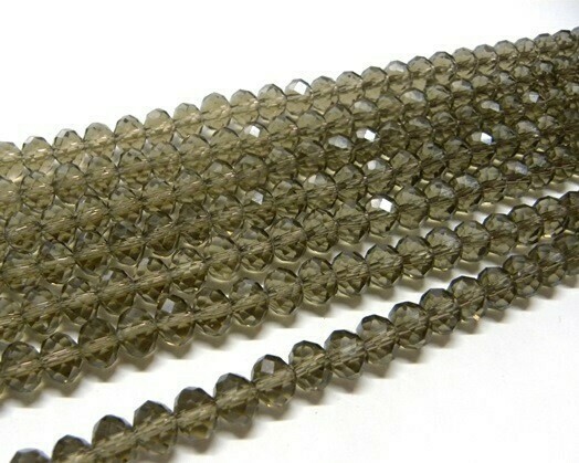 Cristalli cipolla 8x6 mm Grigio fumo