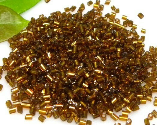 Perline tubetto 2,5 mm Topazio argento