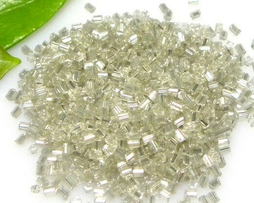 Perline tubetto 2,5 mm Cristallo argento