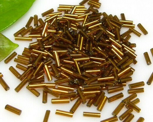 Perline tubetto 5 mm Topazio