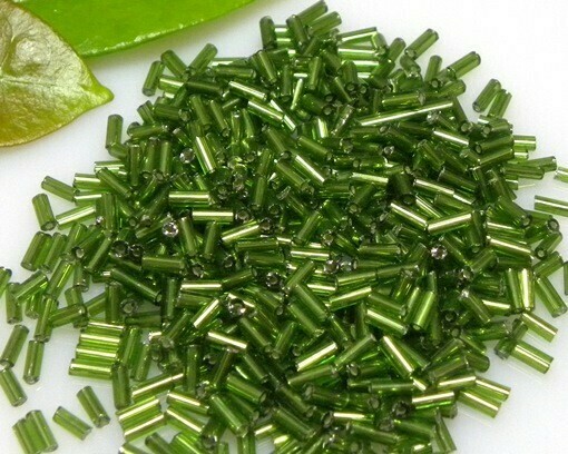 Perline tubetto 5 mm Verde Erba