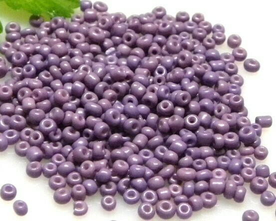 Perline Rocaille Viola Pastello