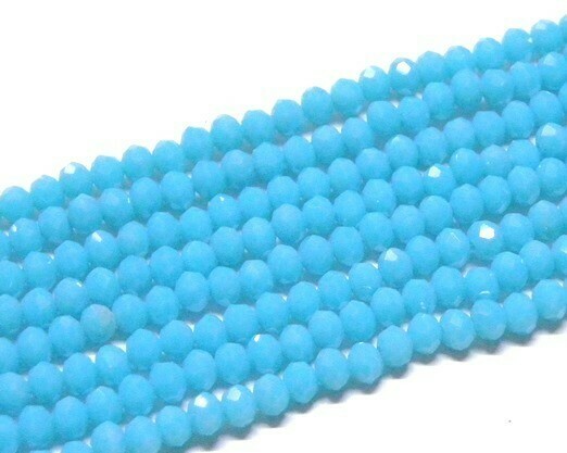 Cristalli Cipolla Celeste pastello 4x3 mm