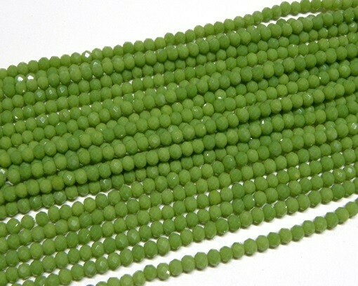 Cristalli cipolla Verde sfumato 4x3 mm