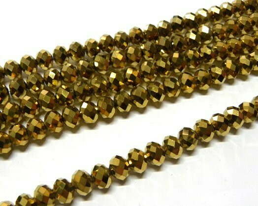 Cristalli Cipolla Bronzo metal 4x3 mm