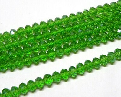 Cristalli Sfaccettati Verde Erba 10-12 mm