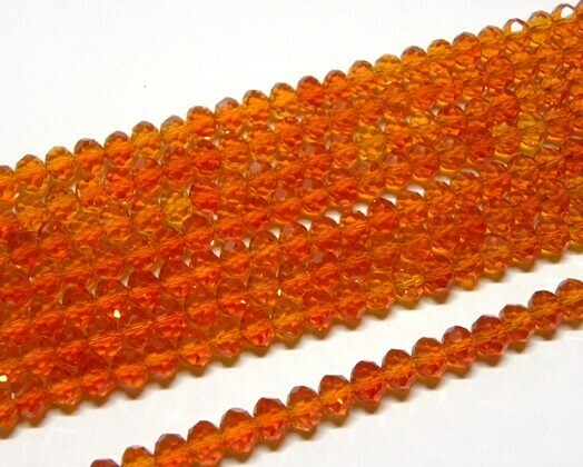 Cristalli Cipolla 8x6 mm Arancio