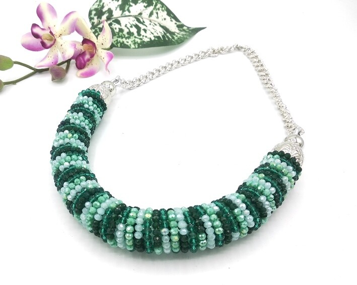 Collana Cristal Verde