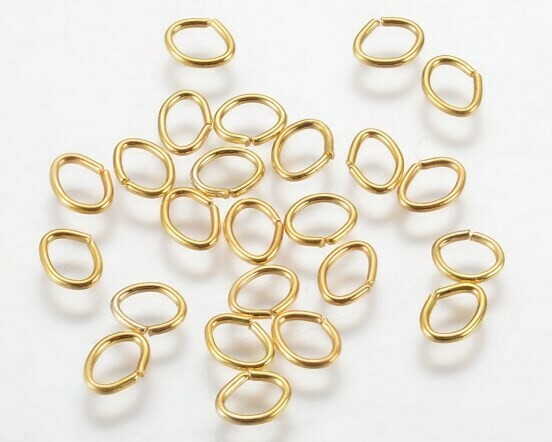 Anello Ovale Oro 5 mm