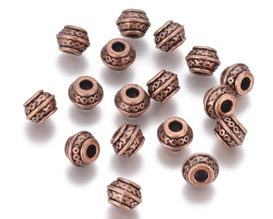 Perline stile tibetano Rame 8 pz