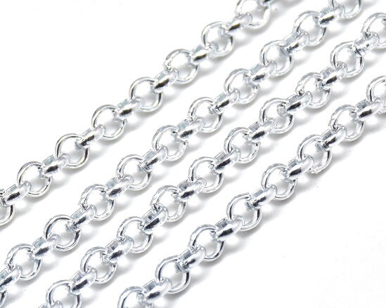 Catena Rolò in alluminio 5x2 mm