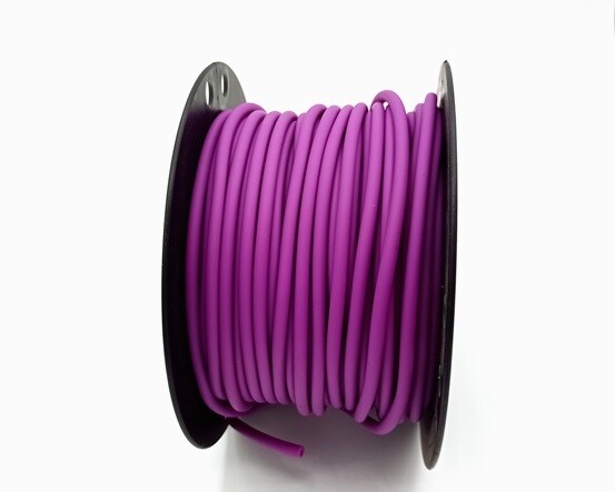 Caucciù tubolare forato Ciclamino 4 mm