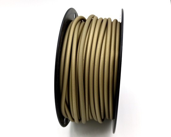 Caucciù tubolare forato bronzo 4 mm