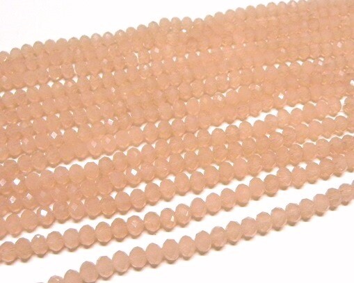 Cristalli Cipolla 6x4 mm Rosa opale