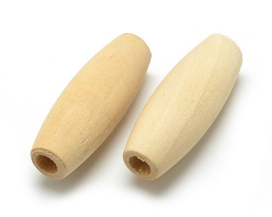Olive in legno naturale 31x12 mm