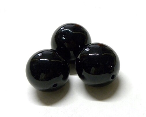 Perla in vetro soffiato Nero 20- 30 mm