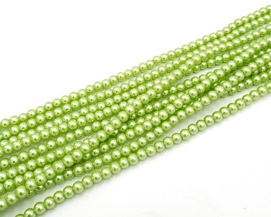 Vetro perlato 6 mm Verde Acido