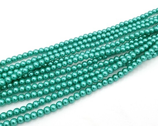 Vetro perlato 6 mm Verde Laguna