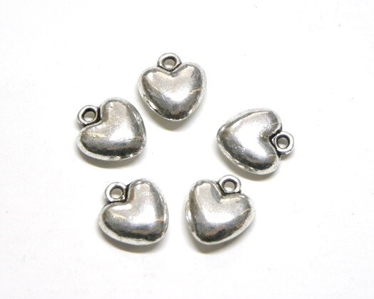 Charms cuore liscio 12x10 mm