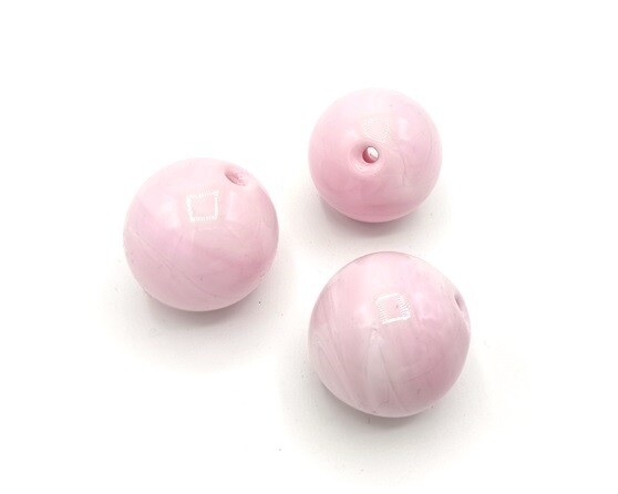 Sfera in vetro soffiato Rosa pastello 20- 30 mm