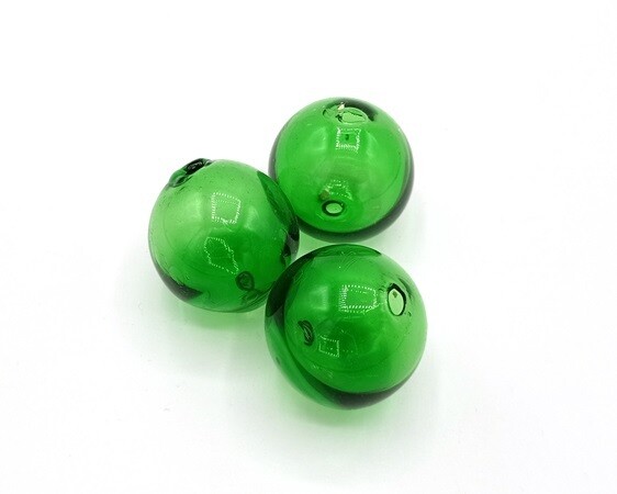 Sfera in vetro soffiato Verde  20- 30 mm