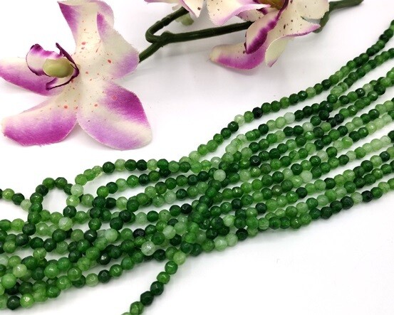 Pietre dure Agata Verde pino mix 4 mm