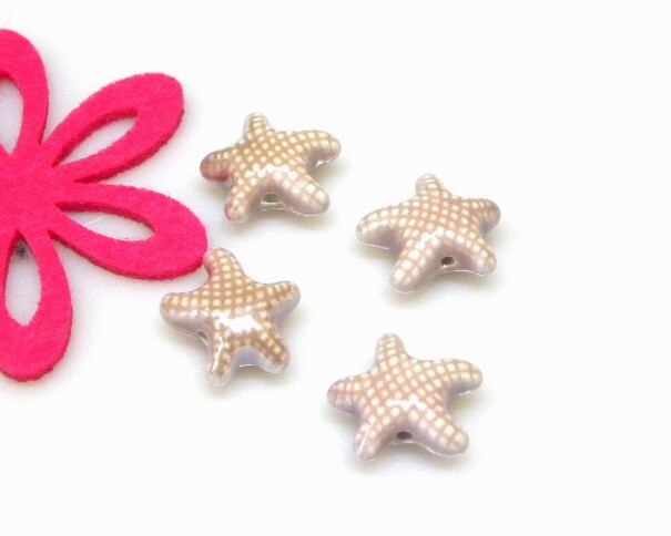 Stella marina in ceramica Rosa antico