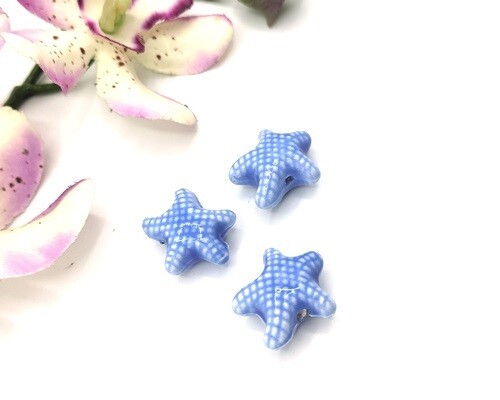 Stella marina in ceramica Blu chiaro