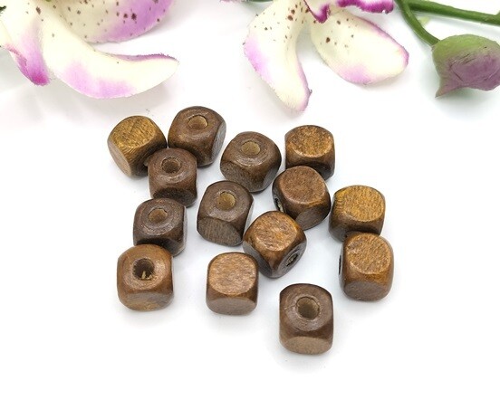 Cubetti di legno Marrone 10 mm