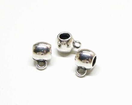 Gancio per ciondoli Liscio metal 7x5,5 mm